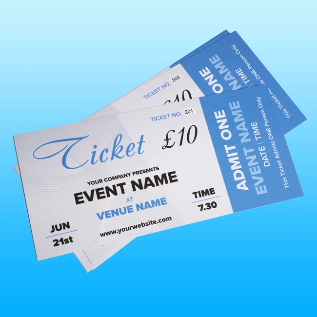 Tickets Printing Prescot