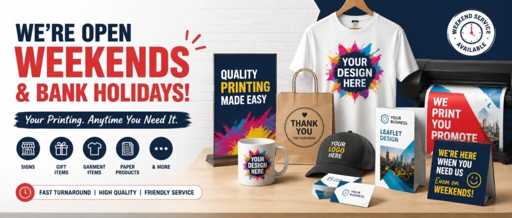 Weekend Printing Service Prescot